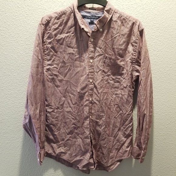 Tommy Hilfiger XL Custom Fit 80s 2 Ply Button Down - Picture 9 of 10